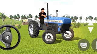 New Holland tractor 🚜 driving simulator 3d game 🎮 // indian tractor 🚜 driving 3d #tractor  screenshot 2