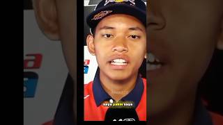 konfrensi pers ketika habis balapan di jeres #moto3 #veda #shorts
