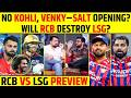 NO Virat Kohli 😱 VENKY-SALT OPENING? RCB VS LSG FULL MATCH PREVIEW! #viratkohli #rcbvslsg #ipl2026