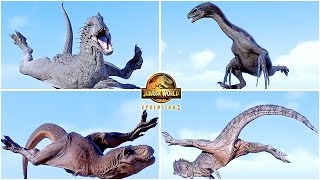 All Dinosaurs Tranquilize Scenes - Jurassic World Evolution 2