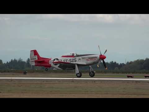 2019.09.21 Oregon International Airshow: Part.20 - P-51 Mustang Landing