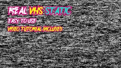 Real VHS Static | Stock Footage