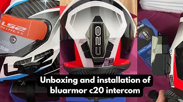 Bluarmor c20 intercom | unboxing | Installation |