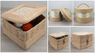 Incredibly beautiful DIY baskets with lids