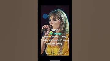 How many songs did Taylor release in each year? (2016-2024)