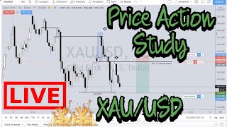 Live Price Action Study XAU/USD | Day Trading Institutional Order Flow | Smart Money Manipulation