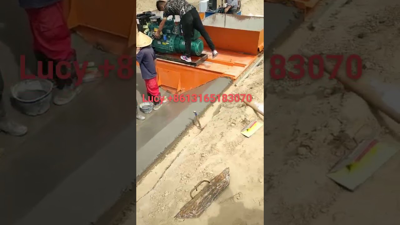 water canal making machine concrete drainage ditch paver