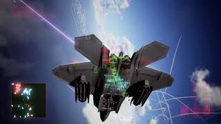 Ace Combat 7  Skies Unknown Mission 19 Lighthouse F-22 Gameplay