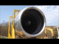 Rolls Royce RB211 Back Yard 747 Jet Engine Run Close Up and Personal