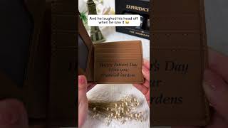 Bank Of Dad Personalized Leather Wallet