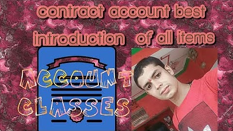 contract account Bcom final year by chandan jha raghopur
