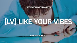 [▶𝐏𝐋𝐀𝐘𝐋𝐈𝐒𝐓] 2023 김성규 LV 콘서트 셋리스트 | 2023 KIM SUNG KYU CONCERT LV LIKE YOUR VIBES 플레이리스트