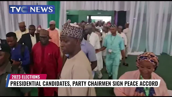 Presidential Candidates, Party Chairmen Sign Peace Accord