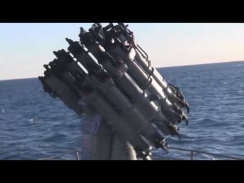 Зенитные и артиллерийские стрельбы кораблей Тихоокеанского флота у берегов Камчатки