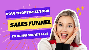 How to Optimize Your Sales Funnel to Drive More Sales |#salesfunnel ||#salefunnelstrategy|