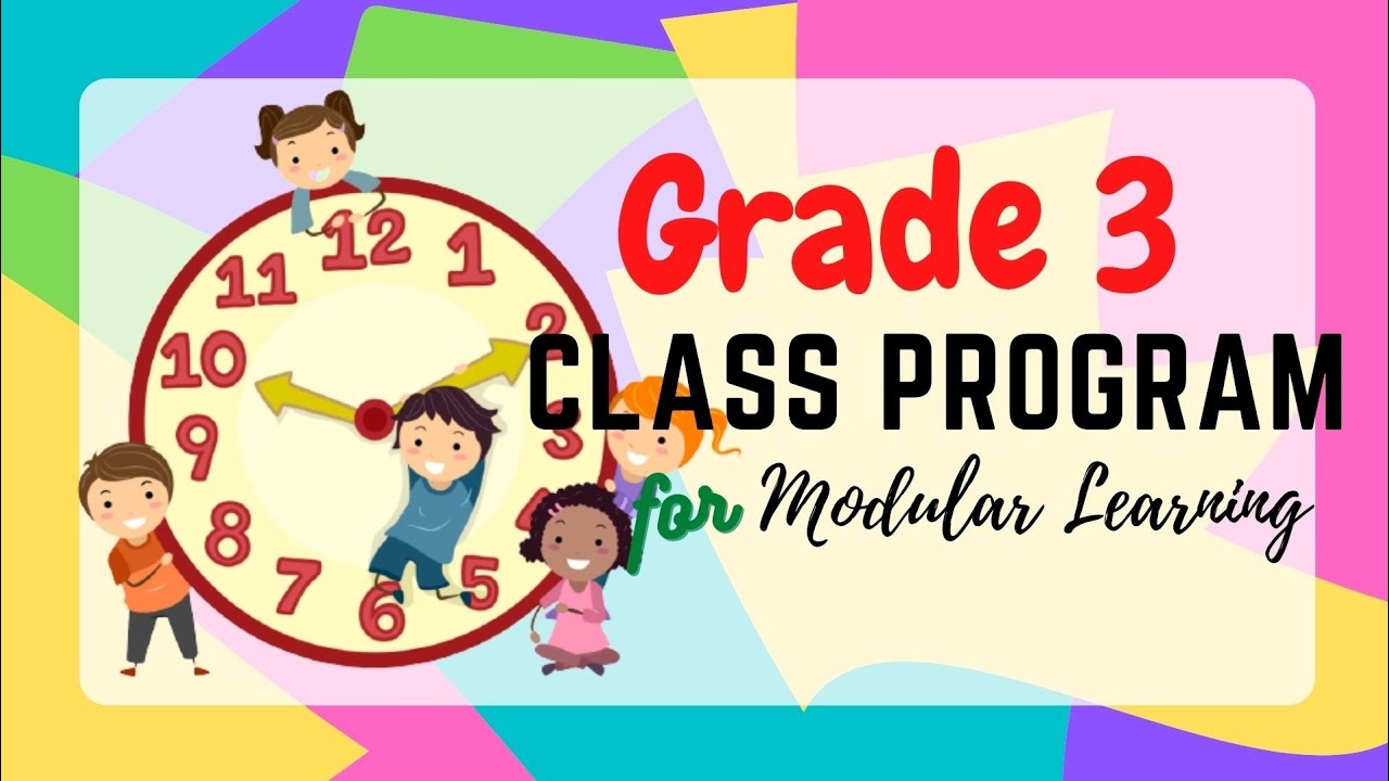 CLASS PROGRAM for MODULAR LEARNING - YouTube