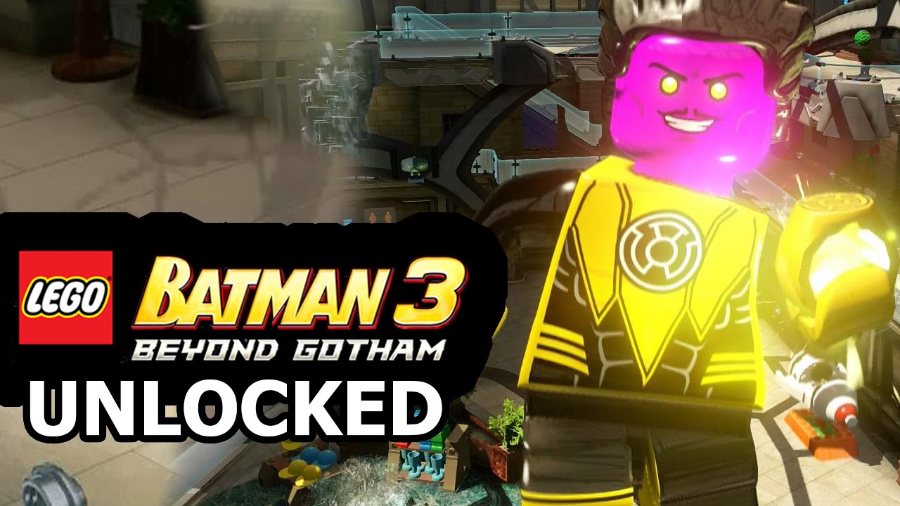 LEGO Batman 3: Beyond Gotham - How to Unlock Sinestro + Review - YouTube