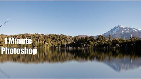 1 Minute Photoshop - How to Create Reflection