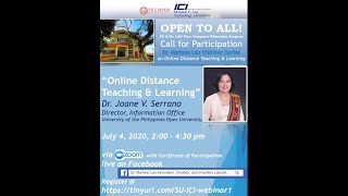 Online Distance Teaching and Learning