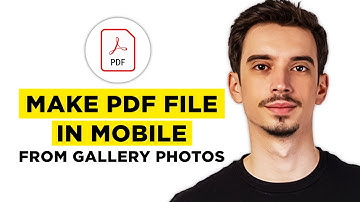 How To Make PDF File In Mobile From Gallery Photos (2025) - Step by Step Tutorial