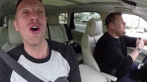 Chris Martin And James Corden Sing Coldplay Songs During Carpool Karaoke