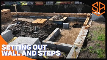 SETTING OUT AND STARTING RETAINING WALL  ...PART 2