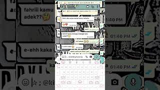 adek suka sama temennya? #masukberanda #fakechat #whatsmock #4u #soft screenshot 5