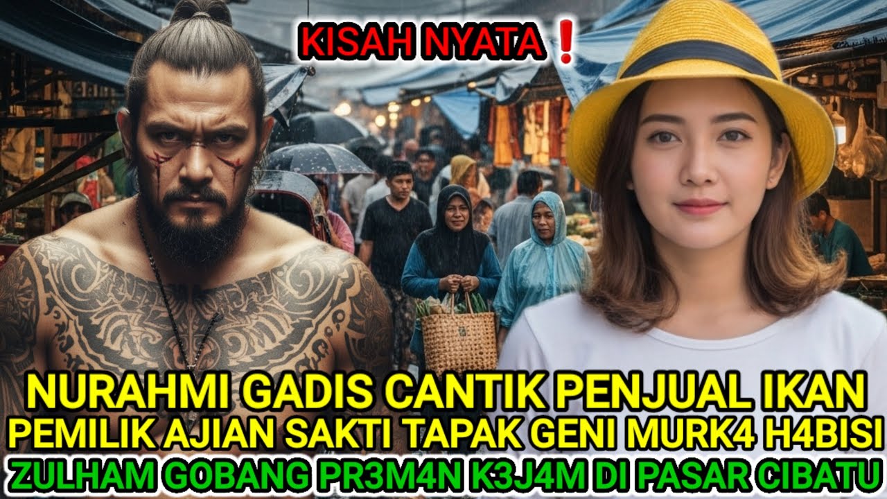 KISAH NYATA❗NURAHMI GADIS CANTIK PEMILIK AJIAN TAPAK GENI VS ZULHAM GOBANG PR3M4N PASAR CIBATU