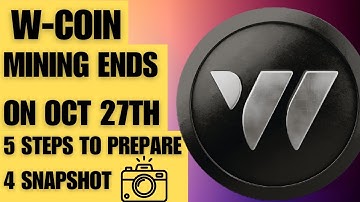 W-Coin Mining ENDS on October 27th – Here’s How to Prepare!