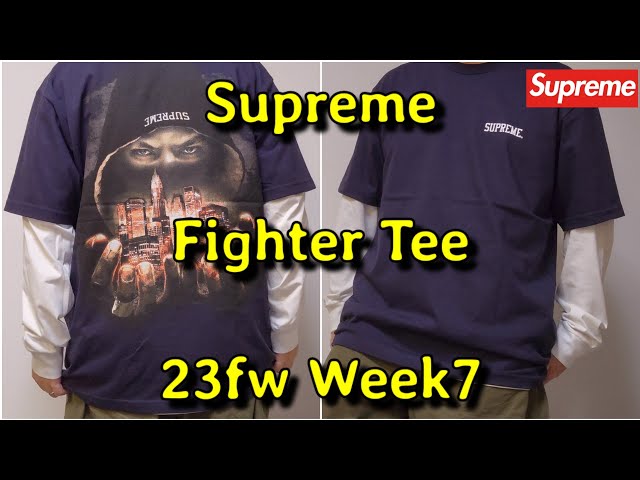 Supreme Fighter Tee 23fw Week7 シュプリーム ファイターT - YouTube
