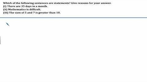 CBSE NCERT Class 11 | Mathematical Reasoning | Exercise 14.1
