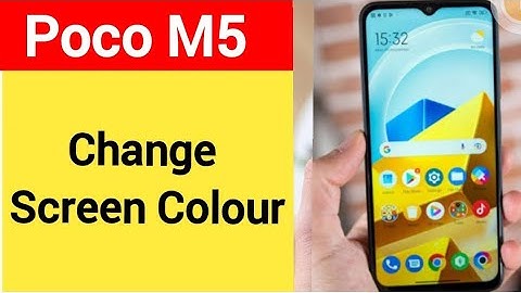 How to change screen colour, display colour change kaise karen Poco M5, display colour problem