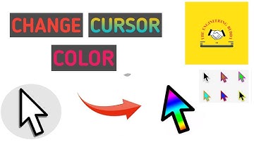 HOW TO CHANGE MOUSE CURSOR COLOR IN LAPTOP OR PC..#THEENGINEERINGBUDDY