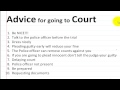 What to say at Traffic Court