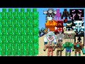 Emerald Golem Army vs All Mobs and Bosses and Super Mobs and Mutants | Fight Minecraft - Part 2