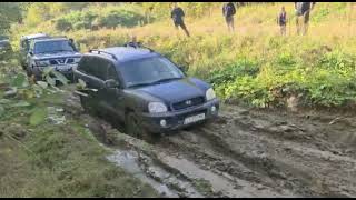 Hyundai Santa Fe I 4WD - Hard Offroad Test