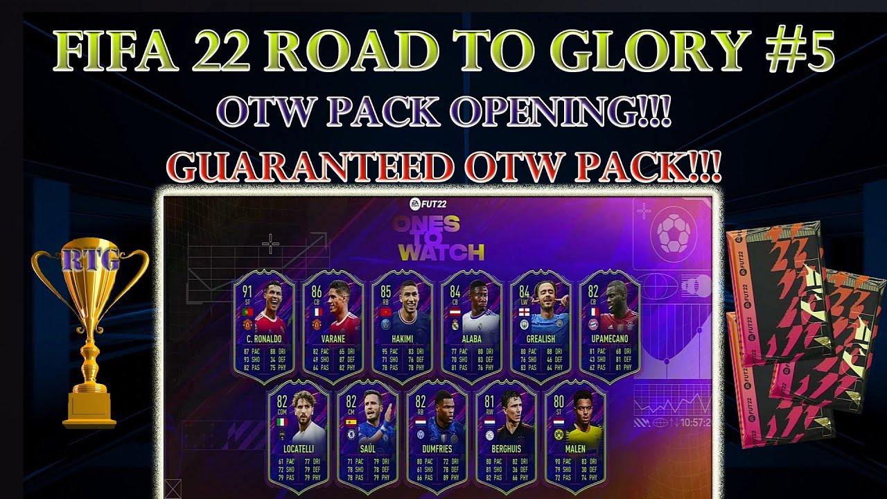 FIFA 22 ROAD TO GLORY OTW PACK OPENING GUARANTEED OTW PACK!!! 05