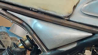 DIY aluminum covers for motorcycle. Алюмінієві бокові кришки#custom#metalshaping#bildingmoto