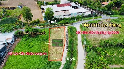 Đất Cần Giuộc , Long An Bán 390m2 Đất Thổ Cư Mặt Tiền Đường Nhựa Cách QL50 500m
