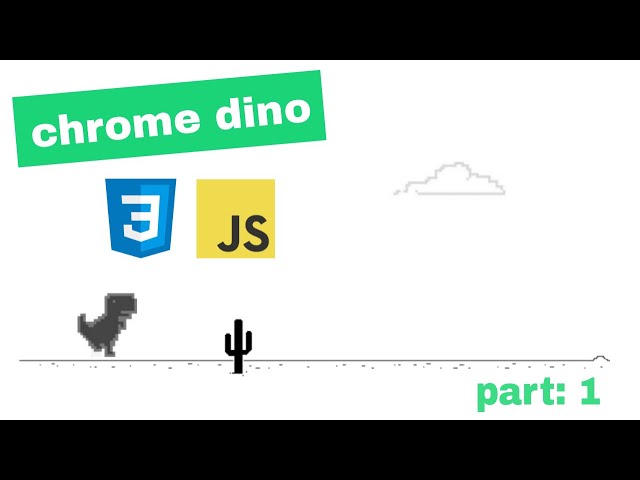 Dino Game - how to code in pure HTML, CSS, JS 