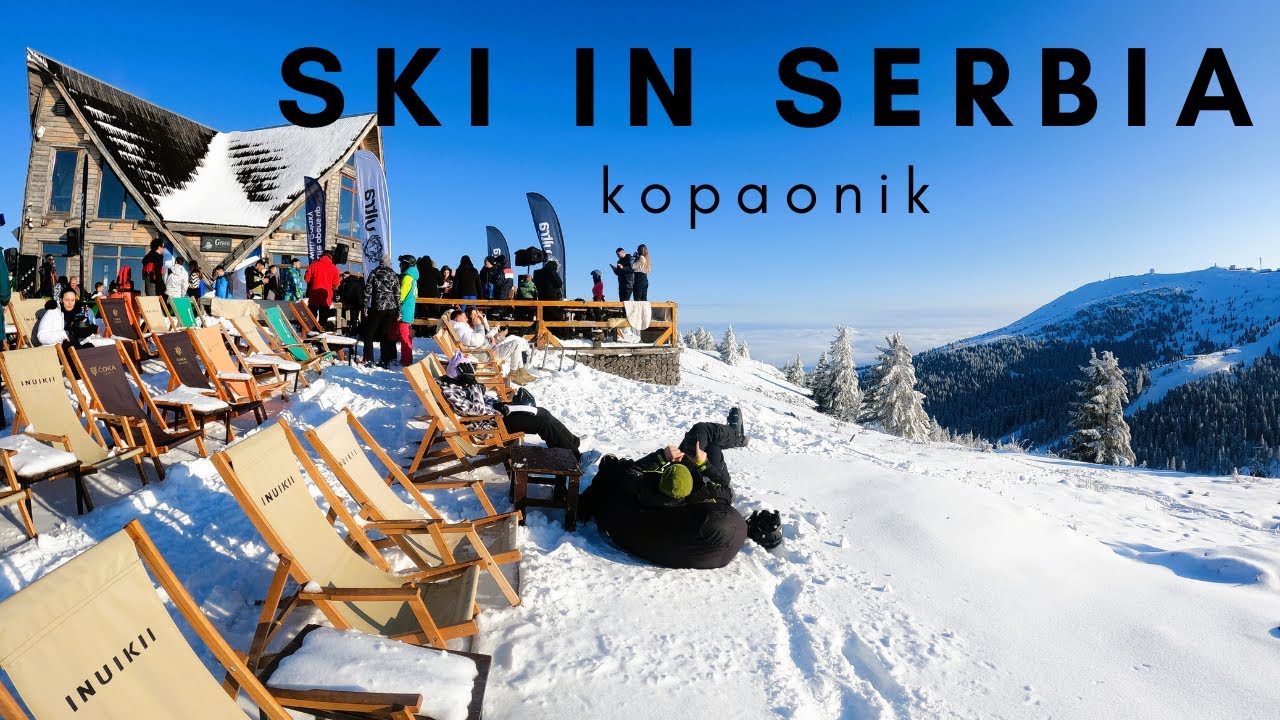 Катание на лыжах в Сербии 🇷🇸 в 4K🎿 | У нас есть снег ❄️ | Копаоник - лучший горнолыжный курорт Се...