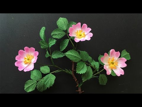 abc tv how to make wild rose paper flower from crepe flower paper craft