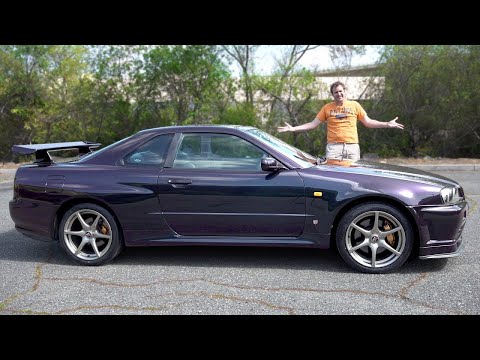 видео: Nissan Skyline GT-R R34, это главный японский идол