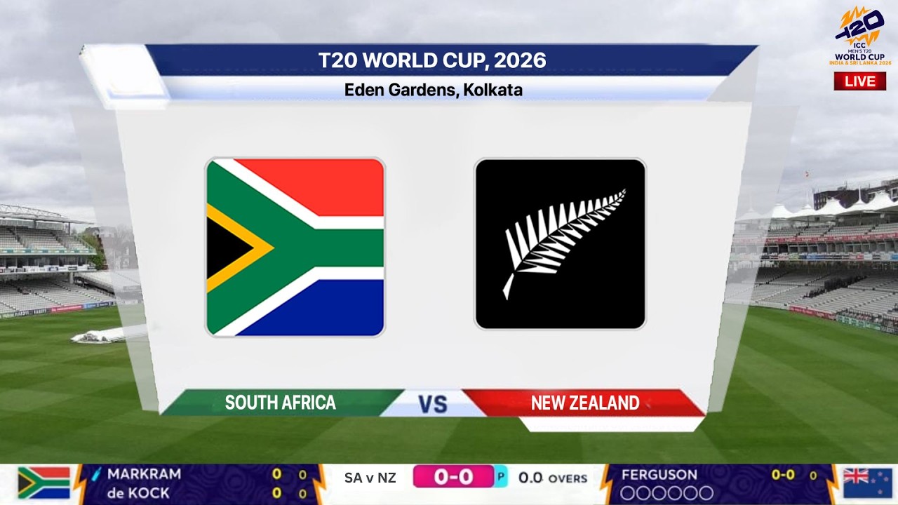 🔴 Live: South Africa Vs New Zealand Live – Semi Final | SA vs NZ Live Score & Commentary | World Cup