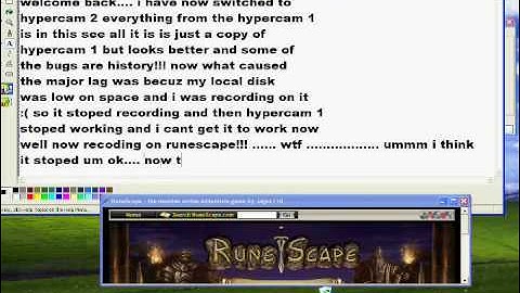 How To use hypercam and hyper cam 2 + how to record well on runescape