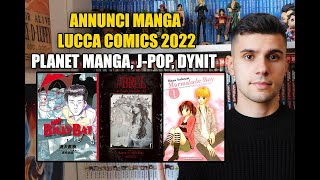 MANGA ANNOUNCEMENTS LUCCA COMICS 2022 - PLANET MANGA, J-POP, DYNIT