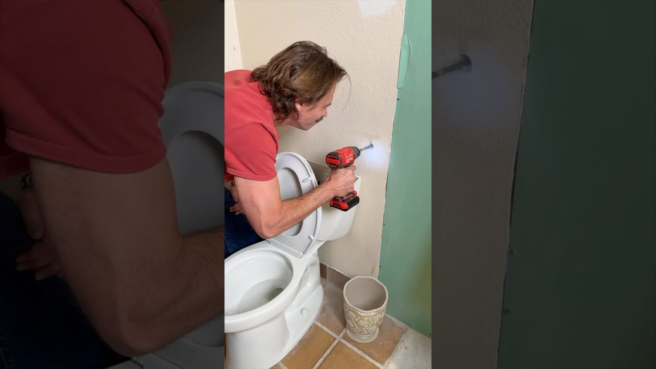 Flush the toilet and water shoots from the wall! 💀