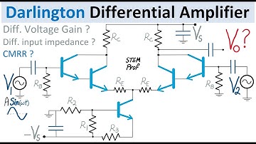 Differential Amplifier Gain, CMRR, input impedance with Darlington Transistor