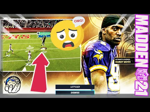 ULTIMATE LEGEND RANDY MOSS MOSSES A DUDE UNCONTROLLABLY! Madden 21 Ultimate Team