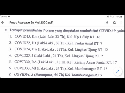 Press Release COVID-19 Tarakan 26 Mei 2020